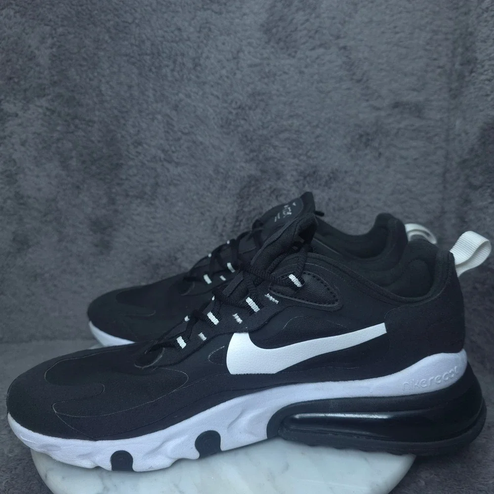 Nike Air Max 270 React Sneakers Mens Black White CI3866-004